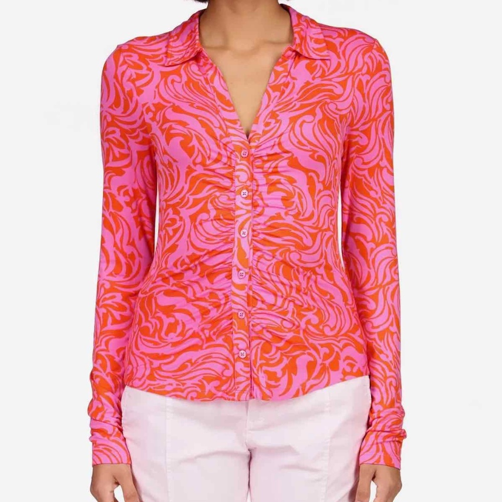 Sanctuary Dream Girl Button Up Top Size S